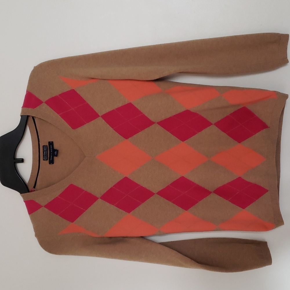 TOMMY HILFIGER LONG SLEEVE SWEATER 100 % PIMA COTTON SIZE XS TP/XP